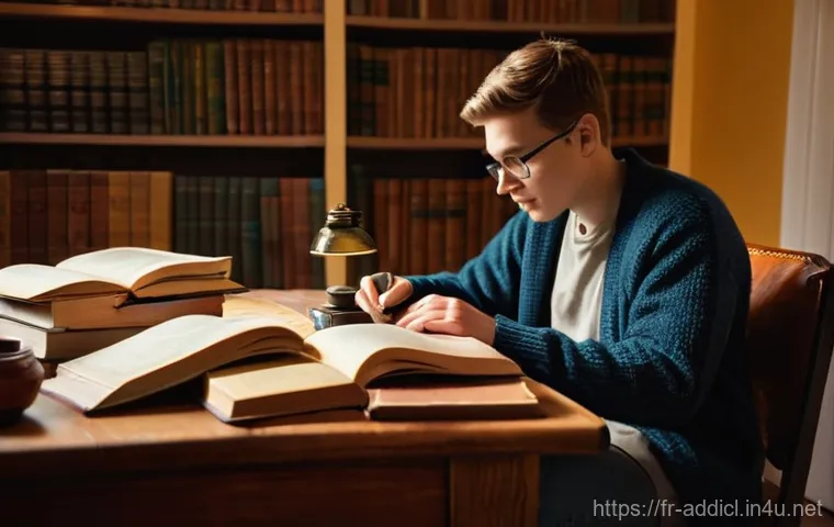 중독상담사 필수 교재 및 참고 서적 - **Prompt for Learning and Foundational Knowledge:**
    "A studious young adult, gender-neutral, dre...