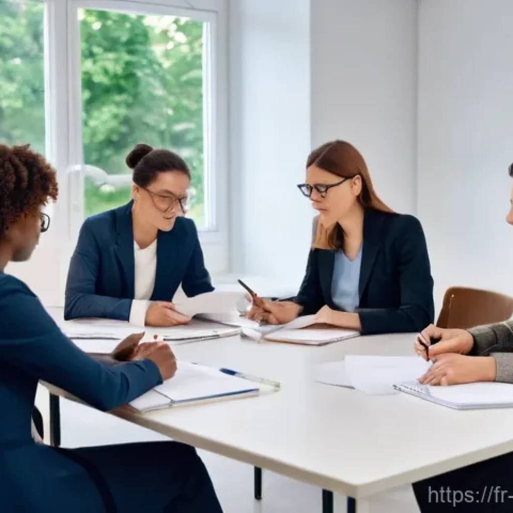 중독상담사 취업 시장 동향 - **Prompt 1: Multidisciplinary Collaboration and Empathy**
    "A diverse group of professionals in a...