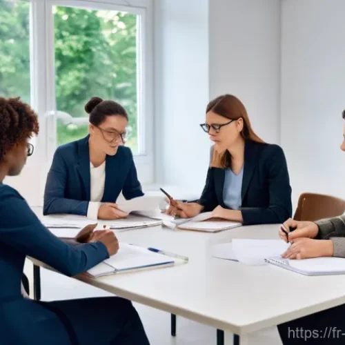 Home 16 중독상담사 취업 시장 동향 - **Prompt 1: Multidisciplinary Collaboration and Empathy**
"A diverse group of professionals in a...